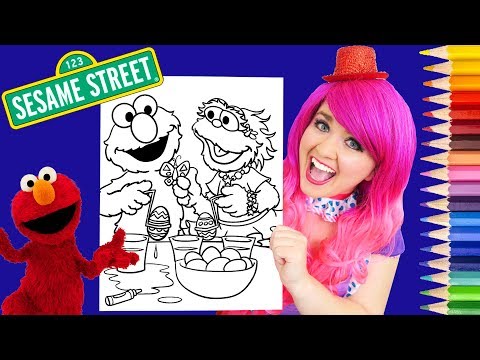 coloring-easter-elmo-&-zoe-sesame-street-coloring-page-prismacolor-pencils-|-kimmi-the-clown