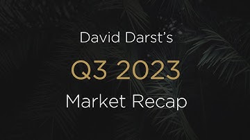 October 2023  Q3 Market Recap | David Darst