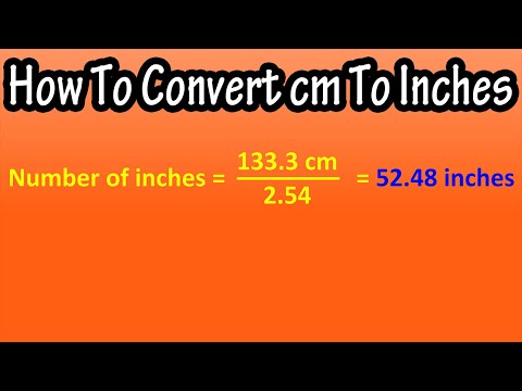 How To Convert, Change Centimeters (cm) To Inches Explained - Formula ...