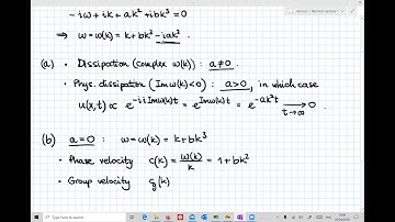 Solitons - Revision Lecture 1 (part 1)