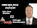 NHL Pick - San Jose Sharks vs Chicago Blackhawks Prediction, 4/14/2022 Free Best Bets & Odds