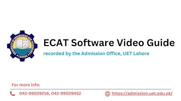 How to use ECAT Software in EXAM?