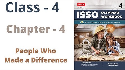 ISSO- Social Studies Olympiad Class - 4 | C - 4 | People Who Made a Differences | By- Sudhir Sir