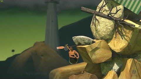 Getting Over It with Bennett Foddy Gameplay 1st try