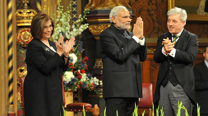 PM Modi at the British parliament in London, United Kingdom