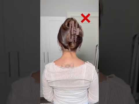 Claw Clip Hairstyle For Long Hair Hair Clawclip Clawcliphack Easyhairstyles