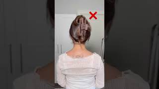 claw clip hairstyle for long hair ??hair clawclip clawcliphack easyhairstyles