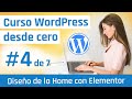 DISEÑAR la HOME con el plugin Elementor | Curso WordPress #4