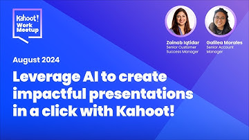 Leverage AI to create impactful presentations in a click |  Kahoot! WorkMeetup