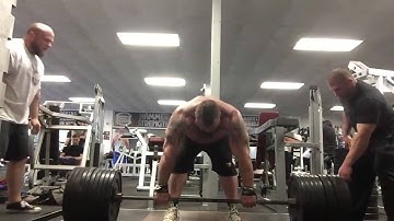 Massive pyramid deadlift from Eddie Hall at Strength Asylum