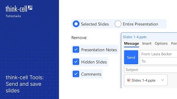 think-cell Tools: Send and save slides (think-cell tutorials)