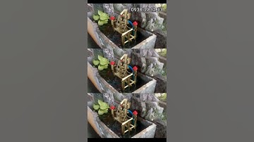 Tiểu cảnh guồng nước giã gạo