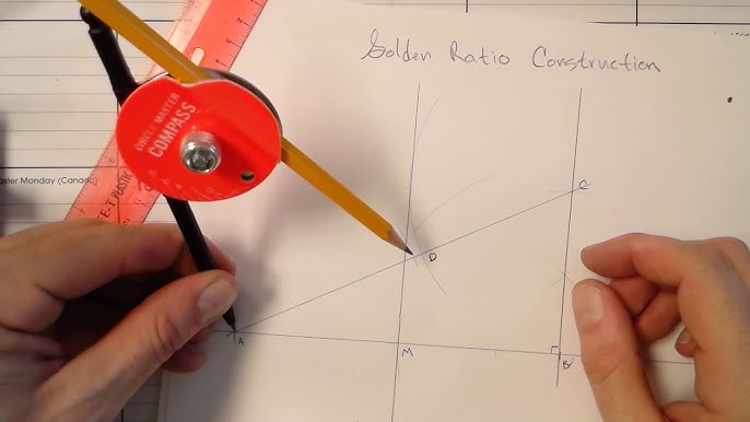 Fibonacci Gauge, Golden Ratio Design Tool, PHI Caliper--Triple Size--Cherry