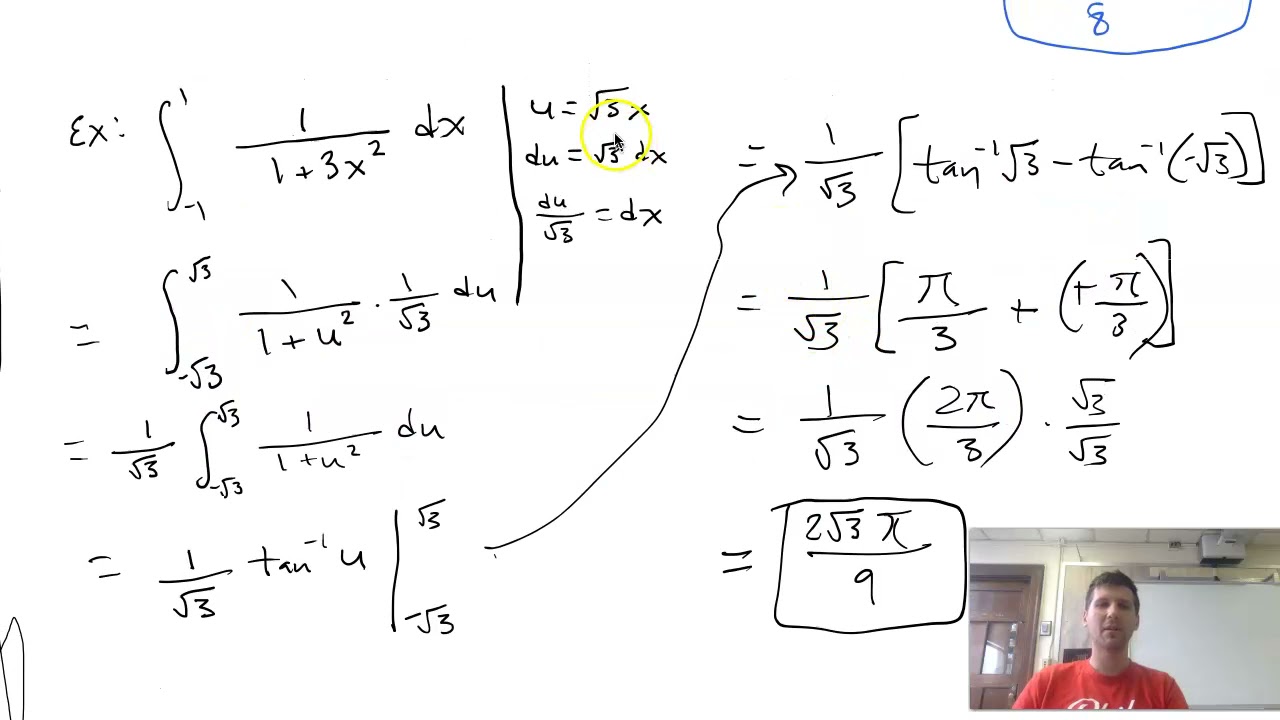 Two more examples of definite integral u-substitution! CAMEO - YouTube