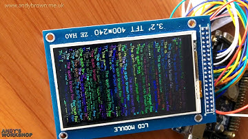 ILI9327 WQVGA TFT driver for the STM32