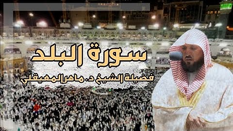 سورة البلد بمقام الكرد (لاأقسم بهذا البلد) عشائية فذه _ 22 شعبان 1443هـ_ للشيخ د. ماهر المعيقلي