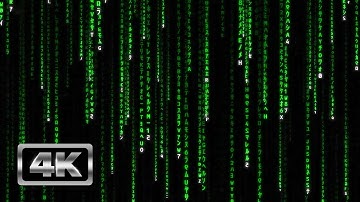 Matrix Code Rain - 1 Hour Matrix Theme TV Screensaver and Live Wallpaper 4K
