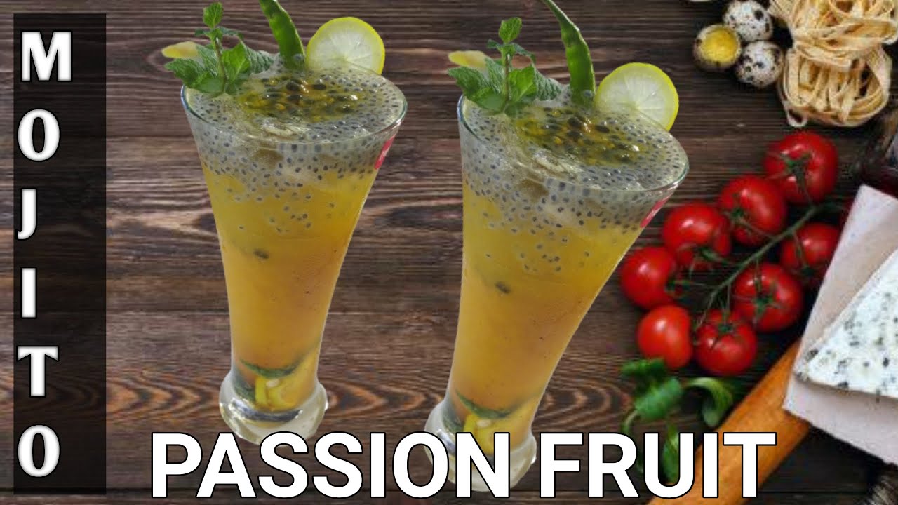 EASY AND VERITY PASSION FRUIT MOJITO IN HOME