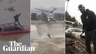 A deadly, atmospheric-river fuelled storm is causing chaos across California