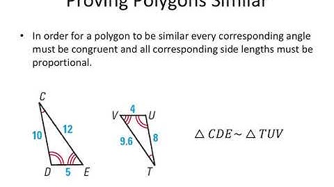 Unit 4 Lesson 2 - Proving Triangles Similar