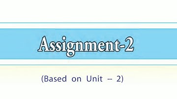 Class 8 Assignment- 2