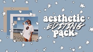 aesthetic editing pack 2018 | music, fonts, greenscreens, presets & more!!