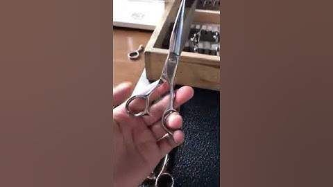 direct sale Fashion exquisite left hand barber hair cutting scissors #haircut #hairstyle