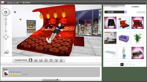 Frenzoo.com Building Tip - Furniture on an angle