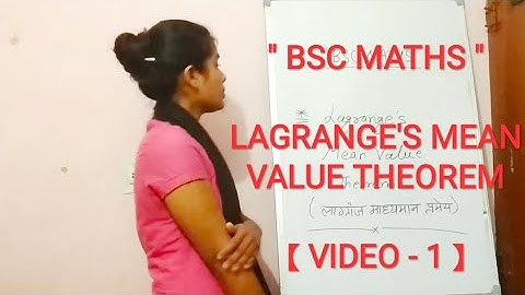 "BSC MATHS" | LAGRANGE