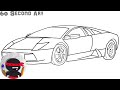 How To Draw a Lamborghini | Easy, Step By Step Tutorials for Beginners