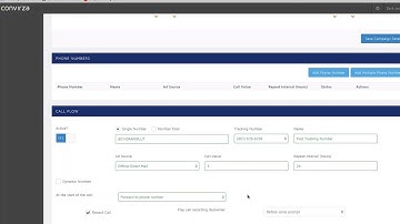 Convirza for Advertisers - Quick Walkthrough Of The Call Tracking And Call Analytics Application