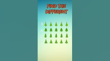 find the different tree #shorts #challengevideo #odd #riddle #viral