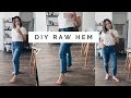 DIY RAW HEM || Frayed Jeans 👖