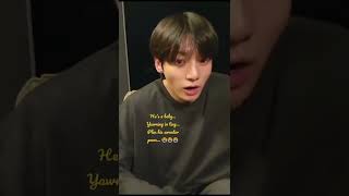 Jungkook Yawning In Tiny
