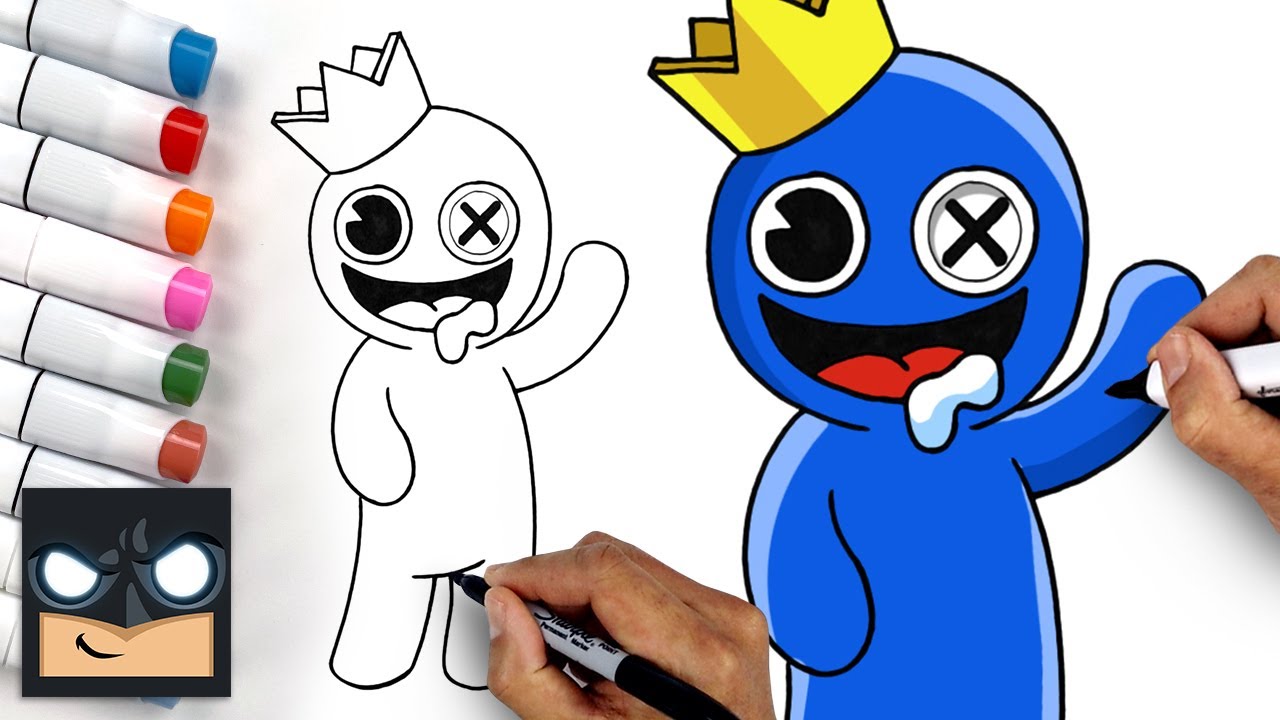 Rainbow Friends 🌈 How To Draw Blue | Draw & Color Art Tutorial – NFT Freaks