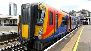 SWR Class 458/5 departing Clapham Junction