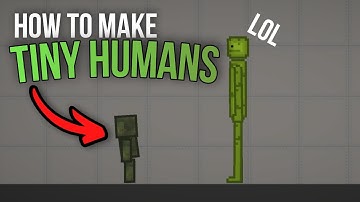 How To Make This VIRAL tiny HUMANS on Melon Sandbox