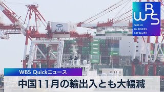 中国11月の輸出入とも大幅減【WBS】（2022年12月7日）