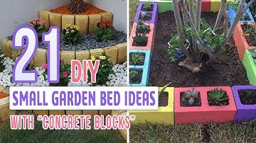 21 DIY Small Garden Bed Ideas With “Concrete Blocks”