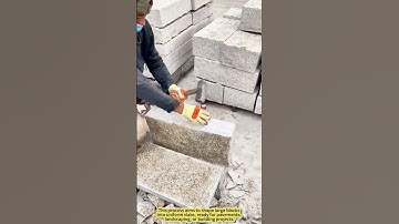 Striking Precision: The Art of Splitting Stone by Hand.