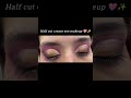 half cut crease eye makeup 😻#makeup #softglamlook #eyemakeup #trending #viral #shorts #ytshorts