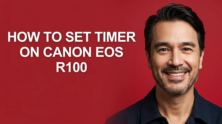 How to Set Timer on Canon Eos R100 - KevinHowTo