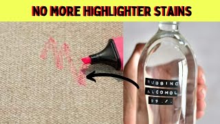 3 ways to remove highlighter stain from fabric clothes, couch and skin