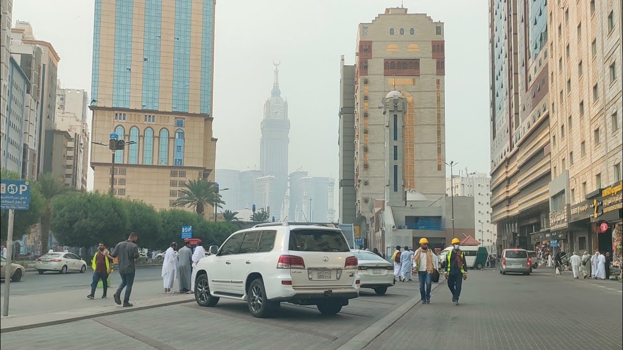 جولة صباحية فى شوارع مكة وطريقي إلى المسجد الحرام 