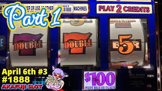 Max Bet $200 Double Gold $100 Slot Machine, Old School Slot Jackpot Part 1