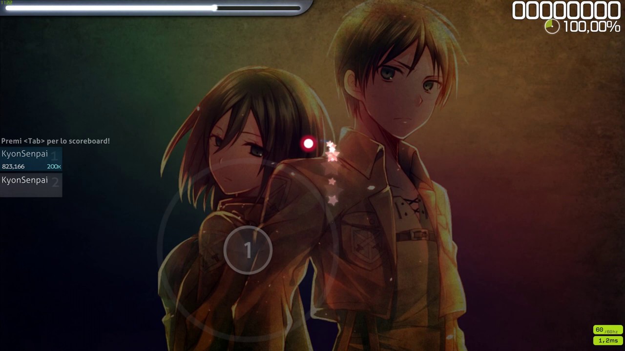 Карта осу опенинг атака титанов