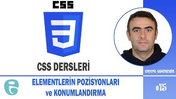 CSS ve HTML DERSLERİ | CSS İLE ELEMENT POZİSYONLARI (POSITION)