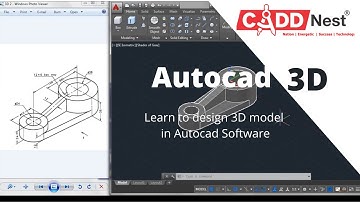 Learn 3D Modeling in Autocad. !!  [Mechanical Autocad Drawings from CADD Nest ®]