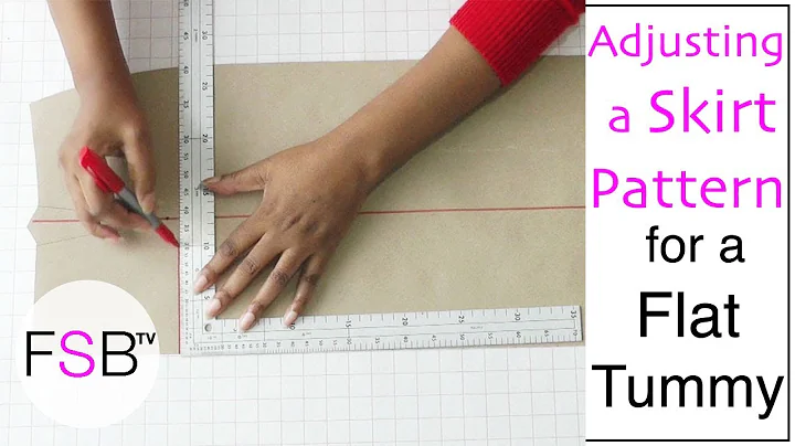 Adjusting a Skirt Pattern - The Flat Tummy