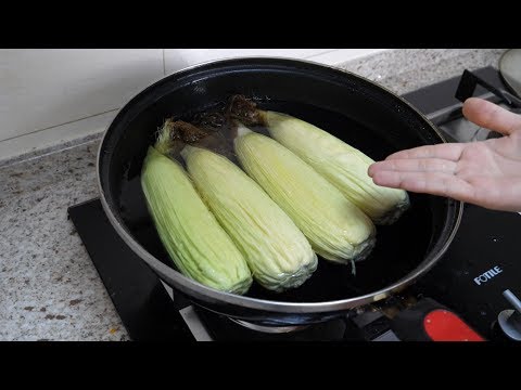 How to boil corn